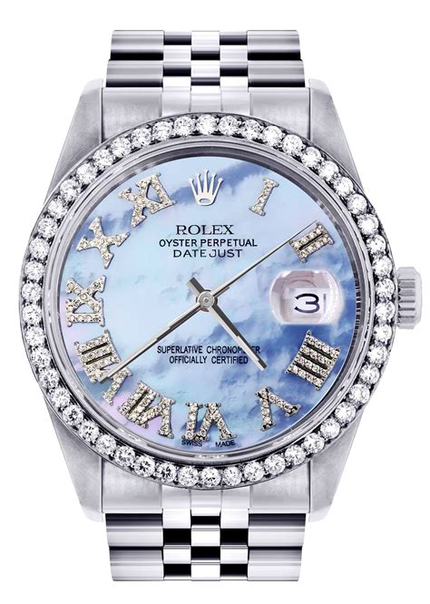 rolex mother of pearl size|rolex datejust 36 with diamonds.